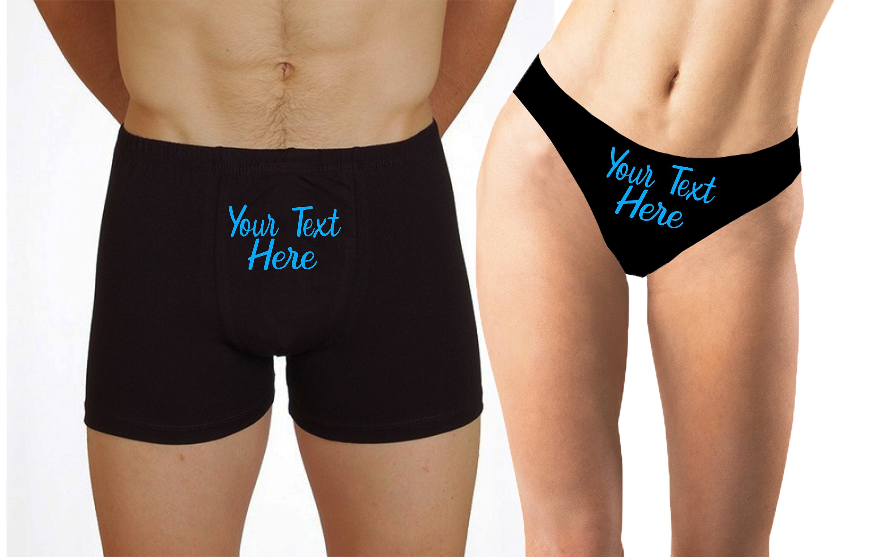 Couples Underwear for Valentines Day Gift Kinky Anniversary Gift