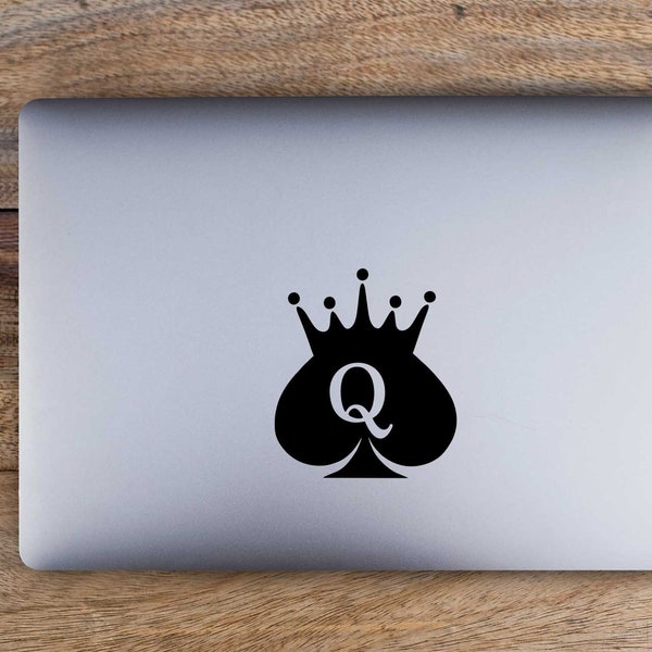 Queen Of Spades Vinyl Sticker Decal , QoS Car Decal , Queen Of Spades Decal Laptop Sticker , Funny Window Sticker