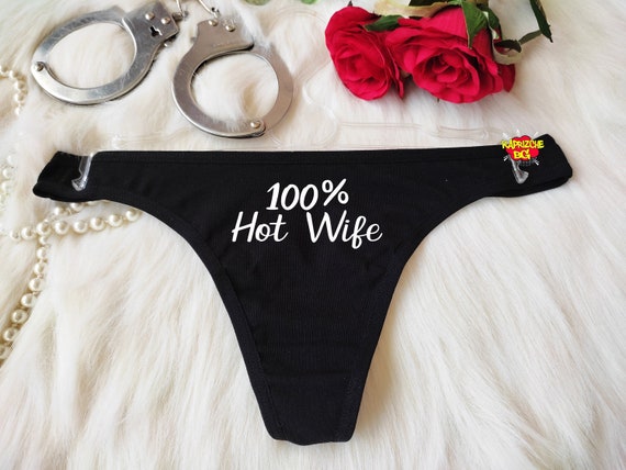 Hot Wife Panties Qos Crotchless Thong Panties,black Sexy Thong