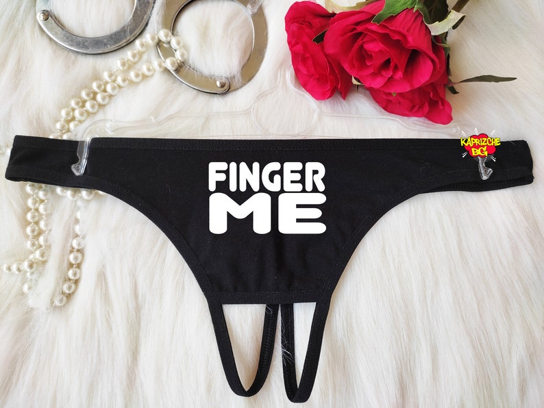 Finger Me Crotchess Thong Pantiesg-string Play With Pussy - Etsy