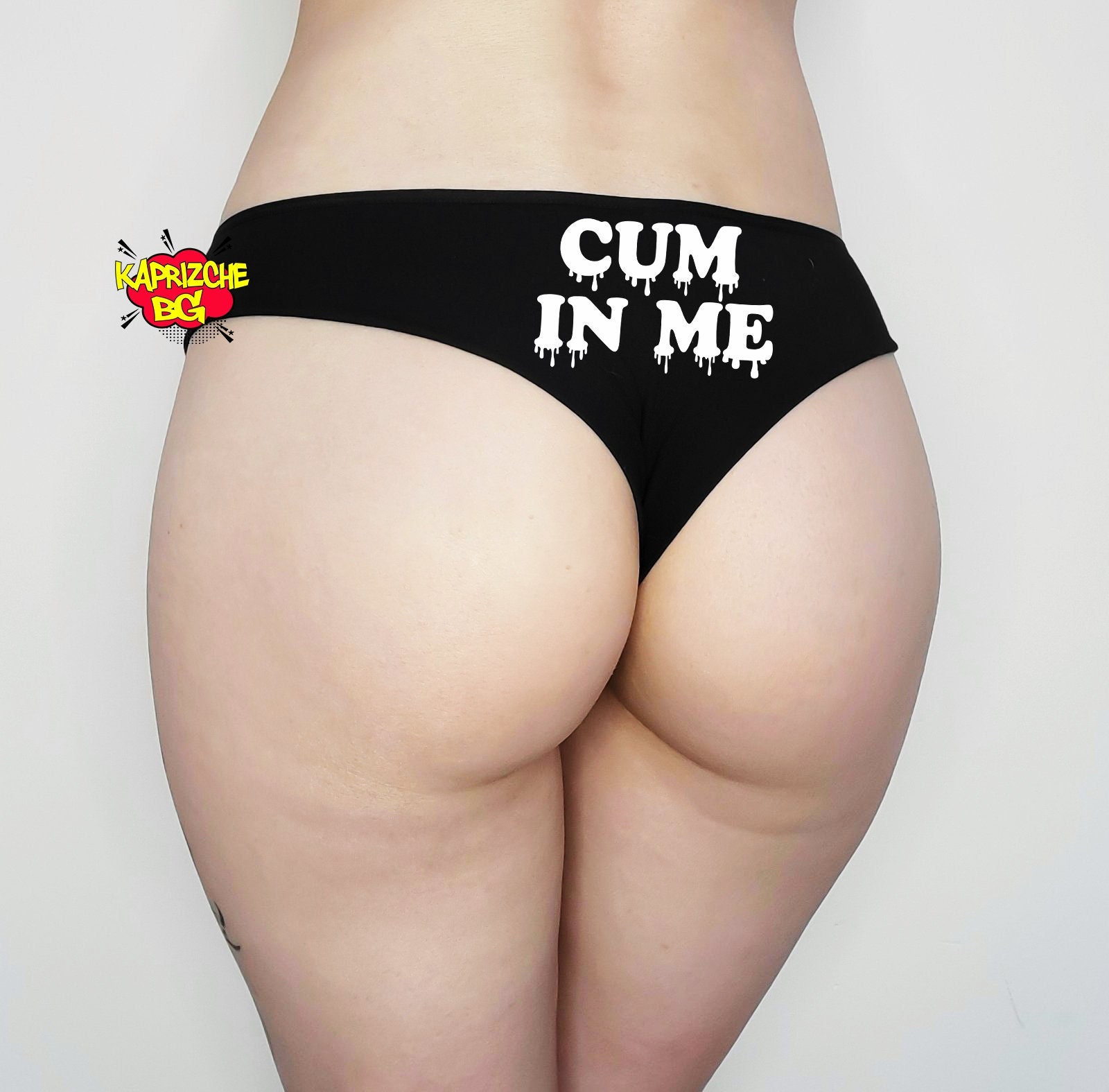 Cum in Me Boyshort Thongs Qos Panties Cuckold Panty