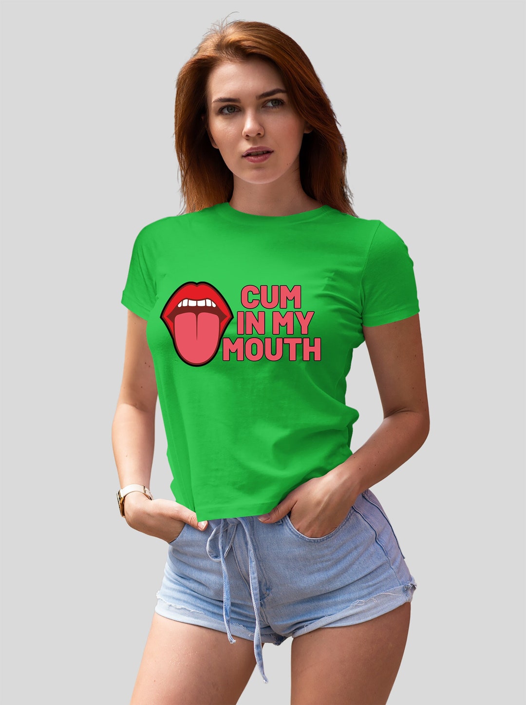 Cum in My Mouth Shirt, Slutwear, QOS T Shirt, Hotwife Clothing, Slut
