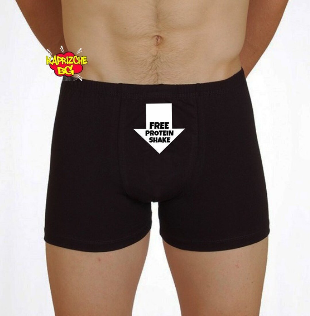 Free Proteine, Mens Naughty Boxers Brief,funny Husband Boxer Gift ...