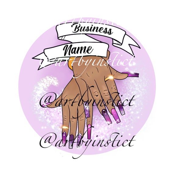 Nail Tech Artist Logo Nail Tech Logo Business Card Design Etsy