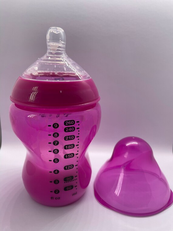Reborn Baby Doll Fake Milk Formula Tommee Tippee 9oz Bottle Clear 
