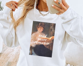 Leer más Sudadera romántica / Suéter librero / Mercancía de libros / Romantasy