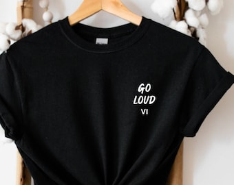 GO LOUD Sixth House Embroidered T-Shirt | Book Merch | Bookish