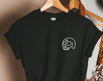 Ninth House Skull Embroidered T-Shirt | Book Merch | Bookish