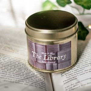 The Library Bookish Hand Poured Soy Candle image 1