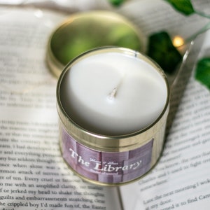 The Library Bookish Hand Poured Soy Candle image 7