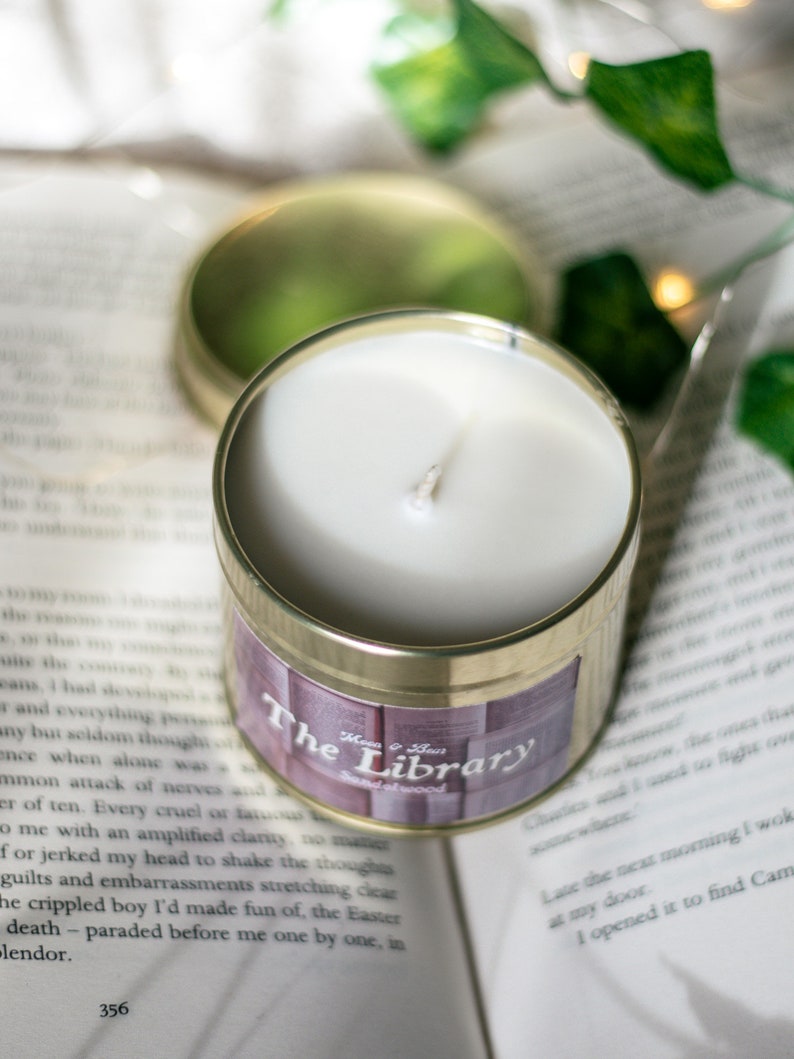 The Library Bookish Hand Poured Soy Candle image 7