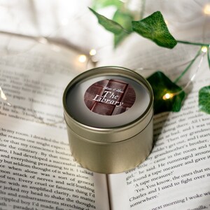 The Library Bookish Hand Poured Soy Candle image 2