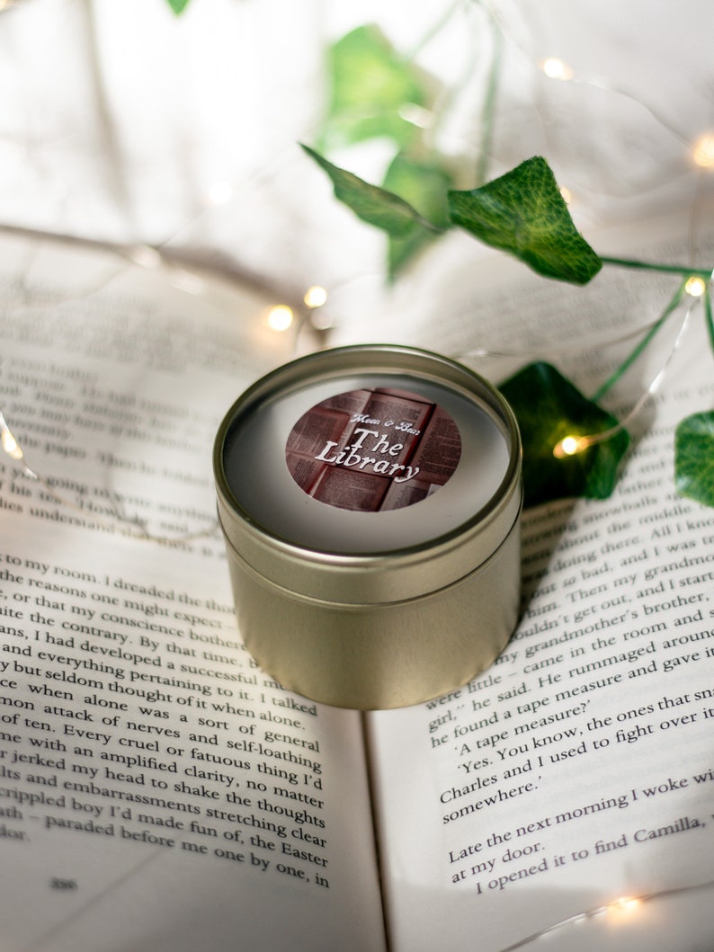 The Library Bookish Hand Poured Soy Candle image 2