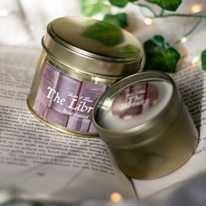 The Library Bookish Hand Poured Soy Candle image 4