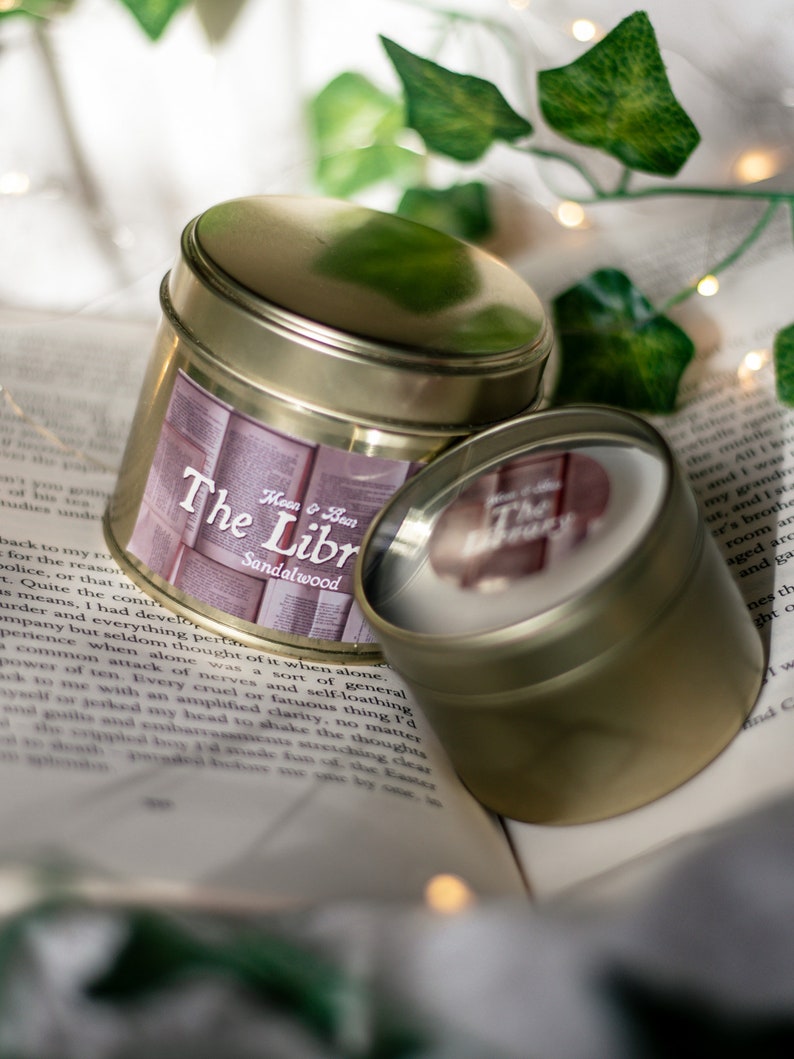 The Library Bookish Hand Poured Soy Candle image 4