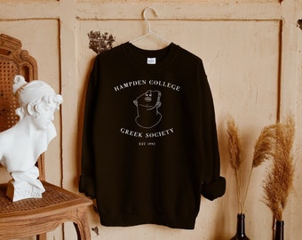 Bluza z kapturem Hampden College Greek Society College | The Secret History | Dark Academia | Book Merch