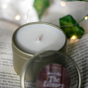 The Library Bookish Hand Poured Soy Candle image 3