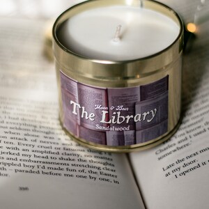 The Library Bookish Hand Poured Soy Candle image 5