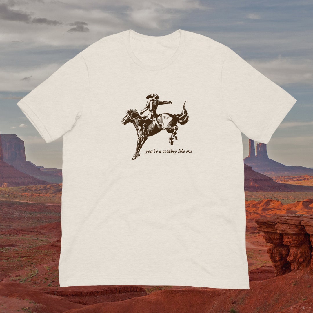 Cowboy Like Me T-shirt | Gift for Her | Evermore Gift - Etsy display picture 2