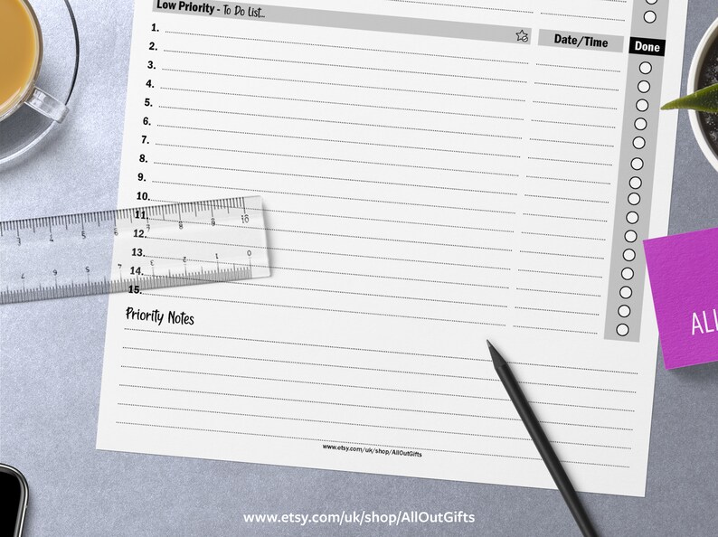 To Do List Printable, Monthly, Weekly, Daily Planner, Instant ...