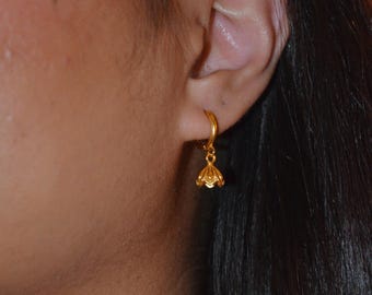 Micro flower jhumka