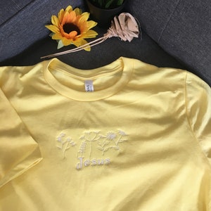 Jesus embroidered cotton t-shirt