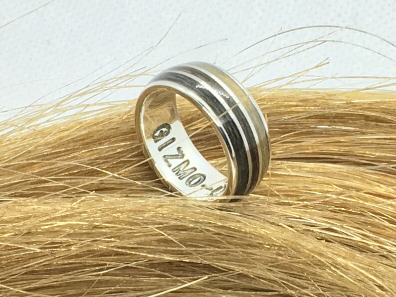 Horsehair Ring Sterling Silver Ring keepsake Ring Etsy