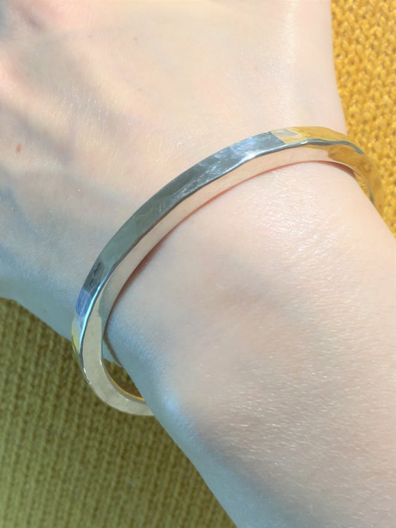 Chunky silver 2024 cuff bracelet