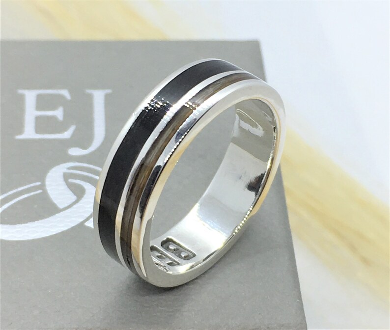 Horsehair Ring Sterling Silver Ring keepsake Ring Etsy