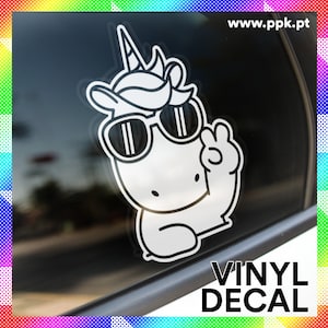 Cute Unicorn - Vinyl Decal Sticker for Car, Yeti, Laptop