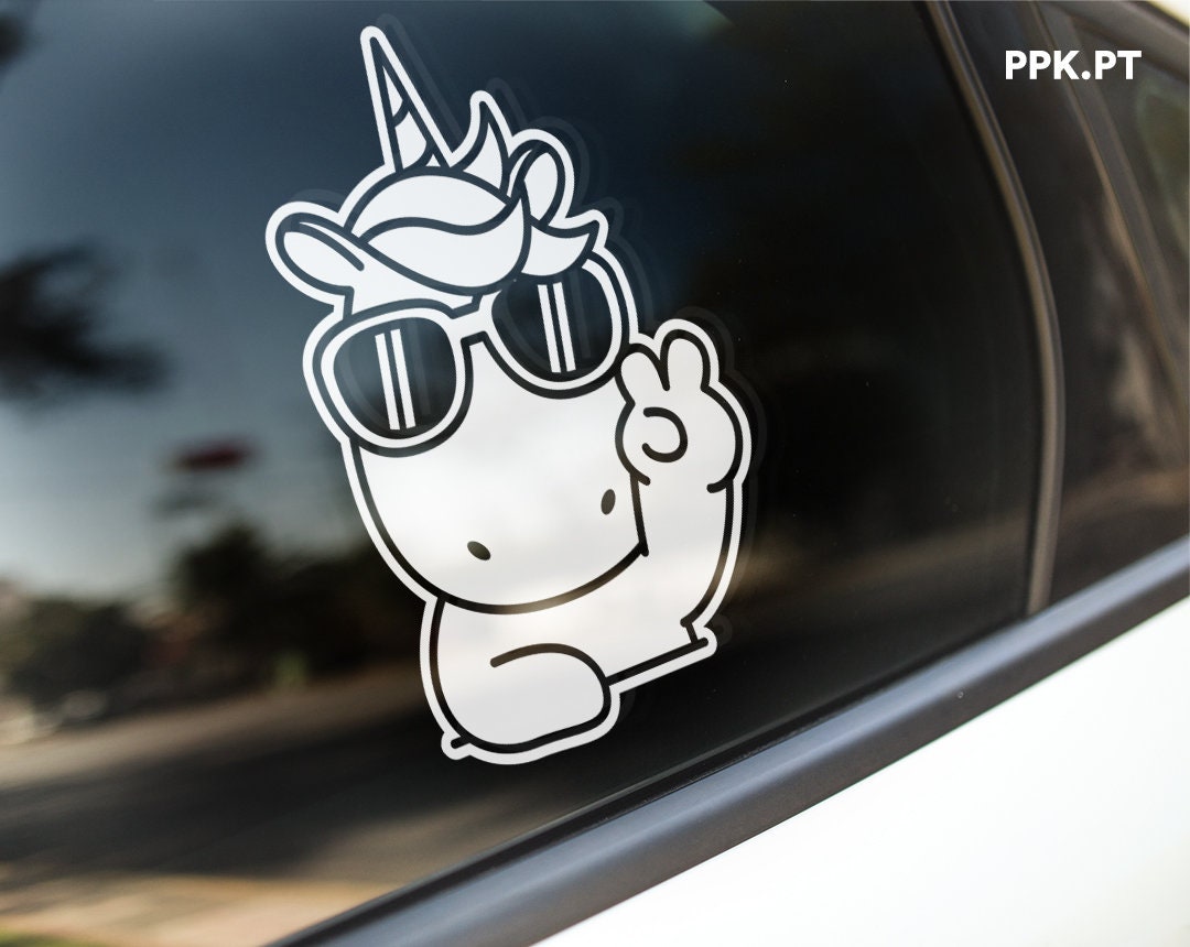 Cute Unicorn Vinyl Decal Sticker for Car Yeti Laptop Etsy