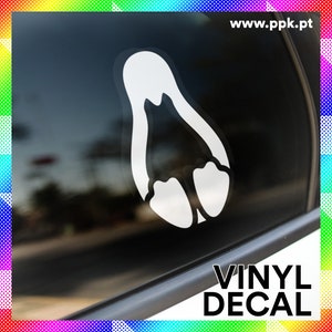 Minimal Linux Tux Penguin Logo - Vinyl Decal Sticker for Car, Yeti, Laptop