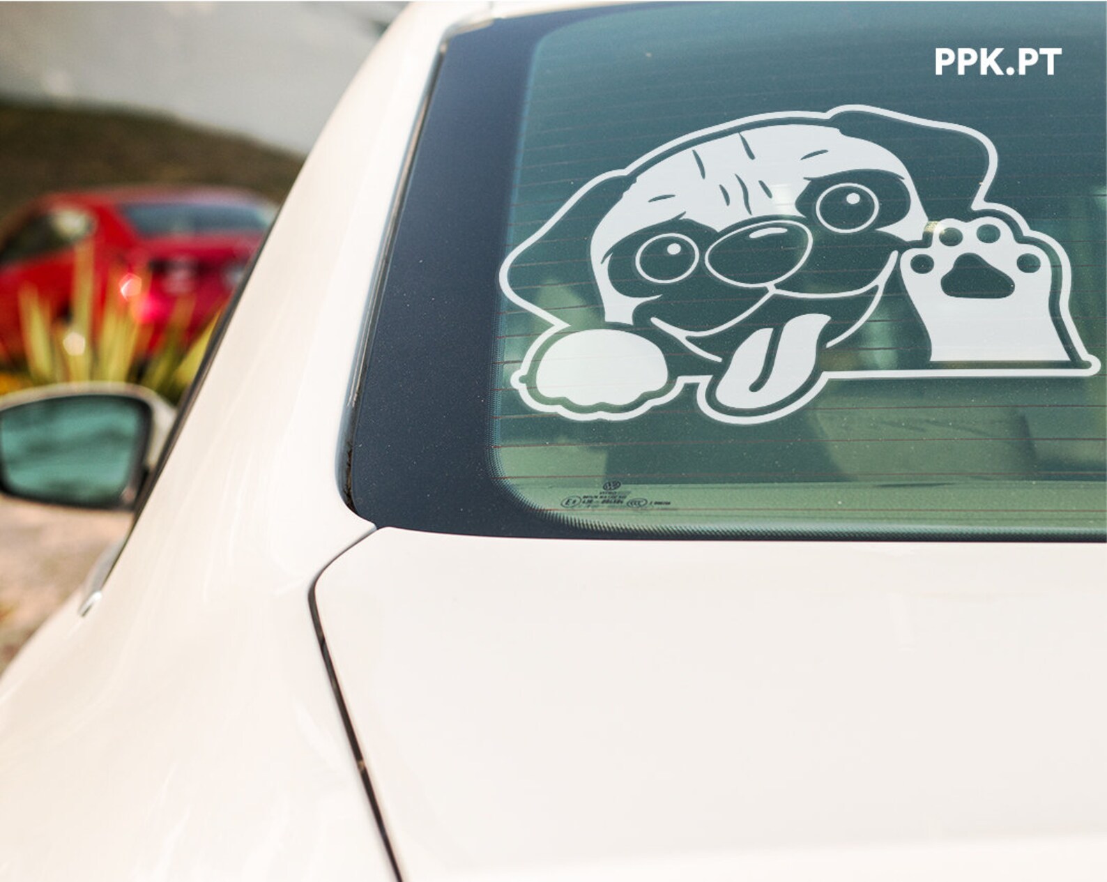 Pug Vinyl Decal Sticker for Car Yeti Laptop Etsy