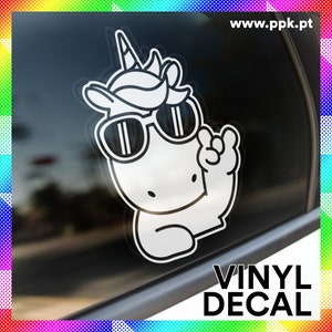 Cute Unicorn - Vinyl Decal Sticker for Car, Yeti, Laptop