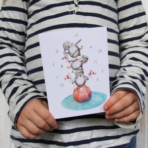 lustige Pinguine - Geschenk für Mädchen und Junge zum Geburtstag - Klappkarte mit oder ohne Umschlag