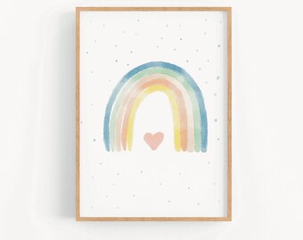 Rainbow picture children's room
