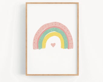 Rainbow picture children's room