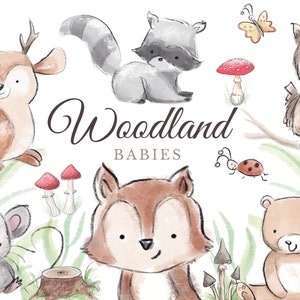 Clipart animals forest animals digital download