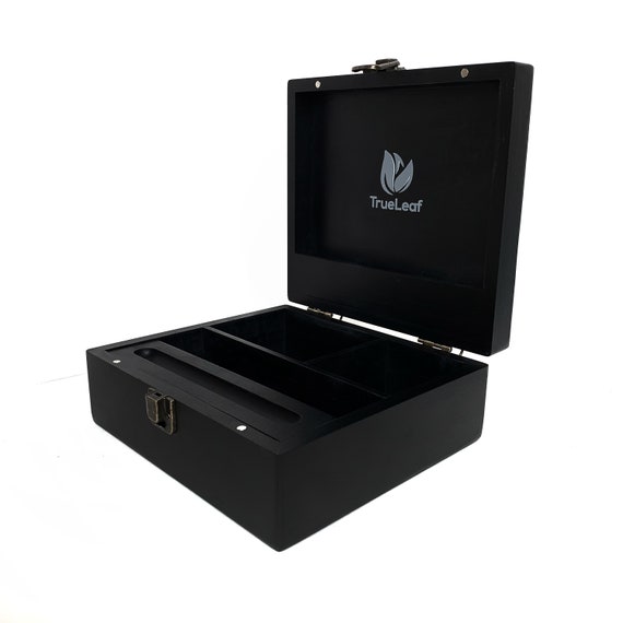 Black One Love Weed Leaf Rolling Tray & Smoking Accessories Gift