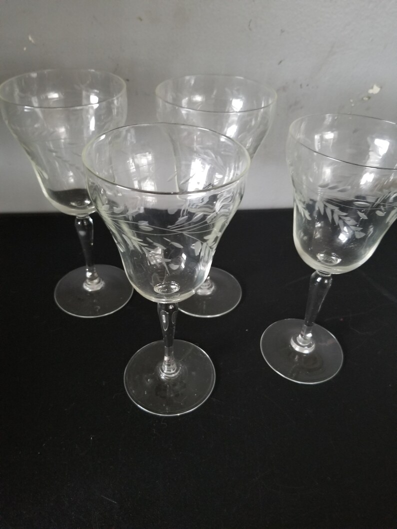 Vintage Princess House wine glasses Etsy