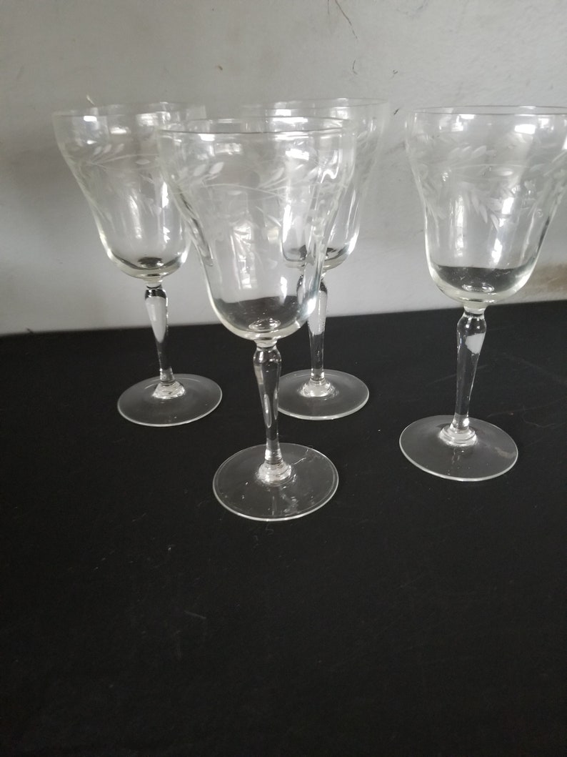Vintage Princess House wine glasses Etsy