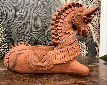 Amazing large vintage Terricotta horse planter 1970s?