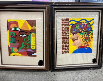 Aulo Bell Original Painting, BC Artist, Colorful Artwork