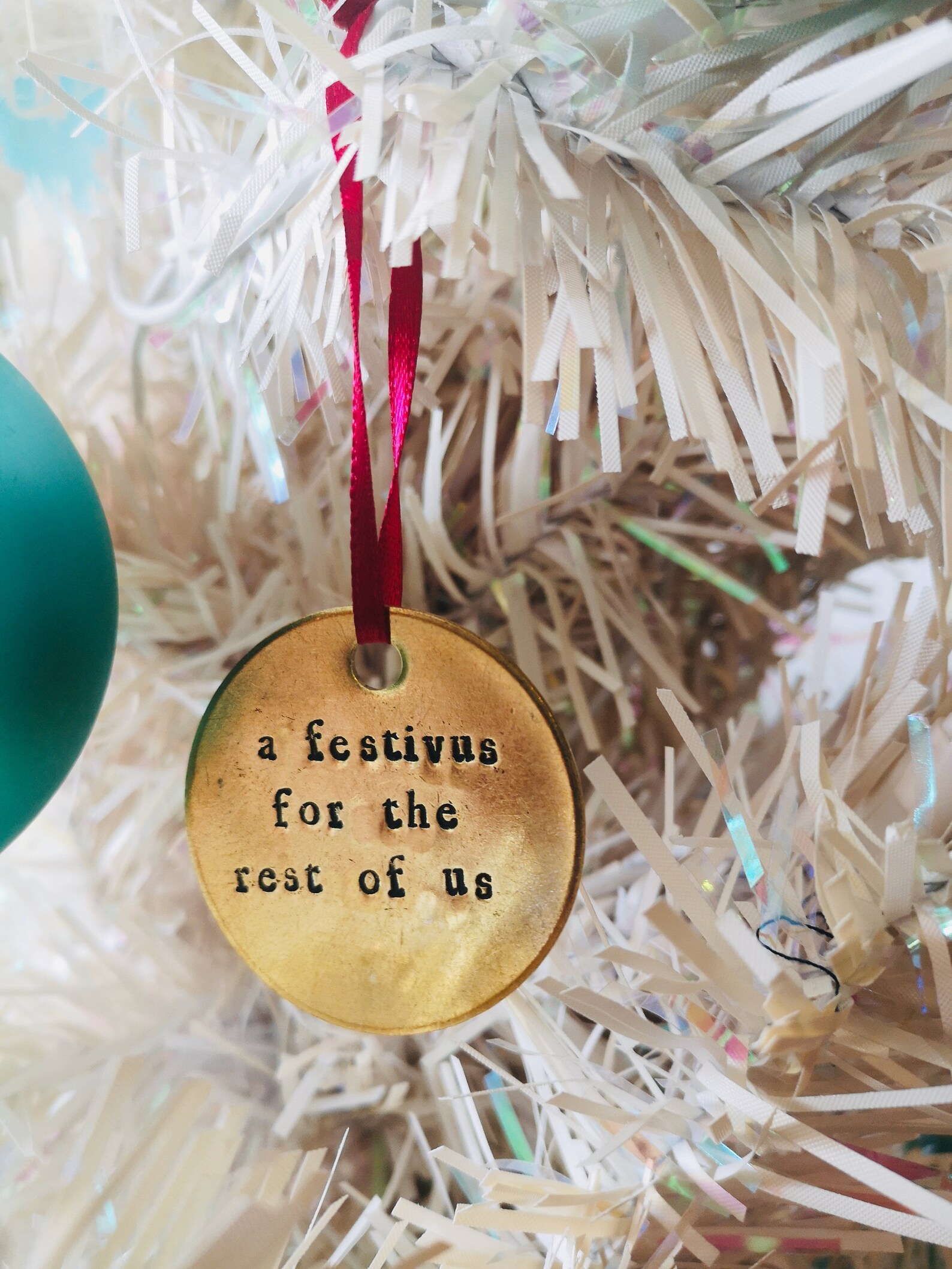 Metalstamped Christmas Decor A Festivus For The Rest Of Us Etsy