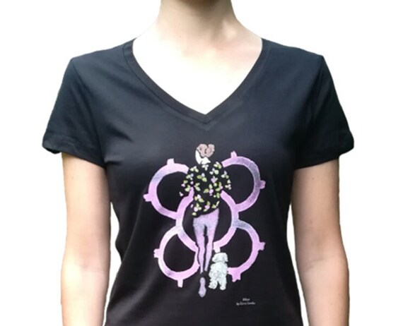 Camiseta de mujer Running Black Bilbao, Camiseta algodón orgánico, Camiseta estampada original, Camiseta de vestir, T-shirt, Elena Ciordia