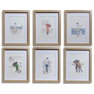 Coleção de Gravuras Donostia San Sebastián, Impressão em aquarela, Estampas decorativas, Decoração de parede, Arte, Dois tamanhos, Elena Ciordia