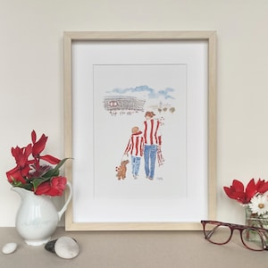 Lámina Amesten / Soñando, Láminas decorativas, Lámina de acuarela, Decoración pared, Láminas de Bilbao, Dos tamaños, Elena Ciordia