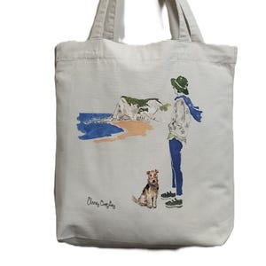 Sopela-Einkaufstasche, Einkaufstasche mit langen Henkeln, Canvas-Tasche, Baumwolle und recyceltes Polyester, Elena Ciordia