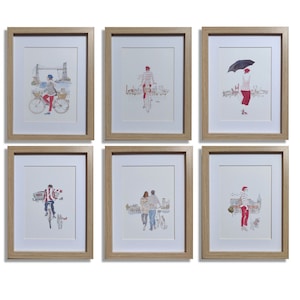 Colección Láminas de Bilbao, Láminas decorativas, Láminas de acuarela, Decoración pared, Arte, Cuadros, Dos tamaños, Elena Ciordia