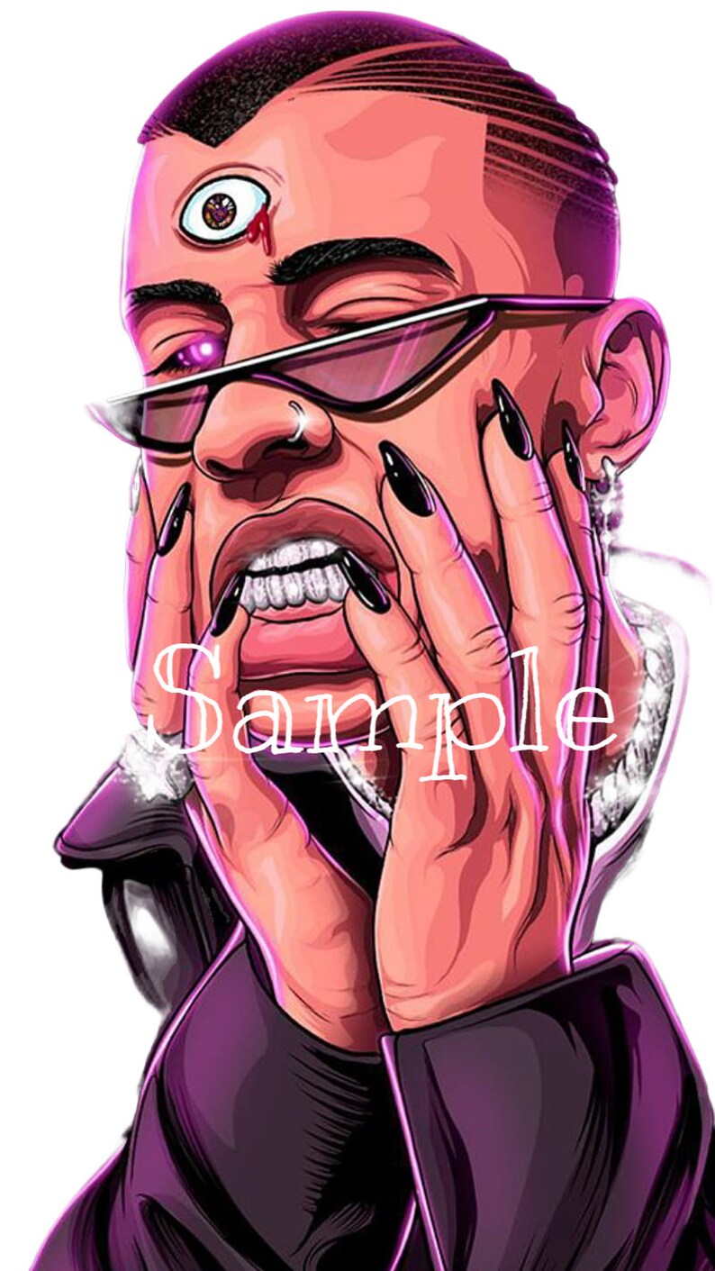 Bad Bunny2 Print To Cut Cricut Silloutte Etsy Bad bunny2 print to cut cricut silloutte etsy